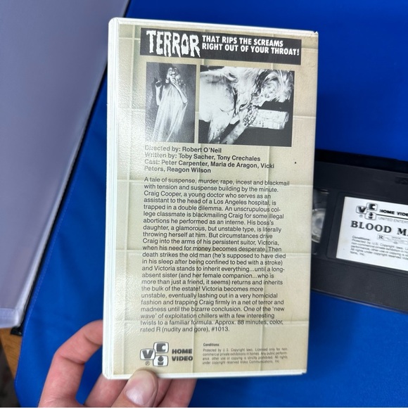 Blood Mania VHS Clamshell Vintage 70s Horror - Picture 4 of 6